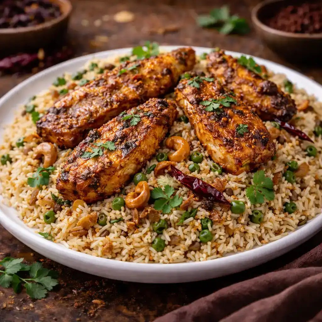 Fish Pulav at Hashtag India